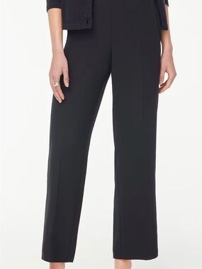 J.Crew Factory Jamie Wide Leg Pant Black 12T Pull On Trouser NWT